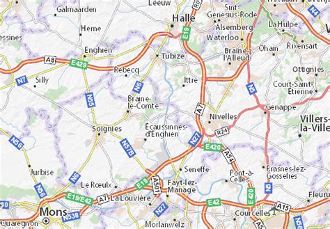 Carte MICHELIN Ronquières .